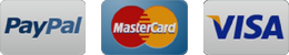 VISA, Mastercard, Paypal